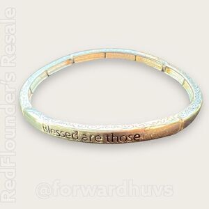 Bundle Sale 3 for $15 | Stackable Religious Stretch Bracelet Matthew 5:4